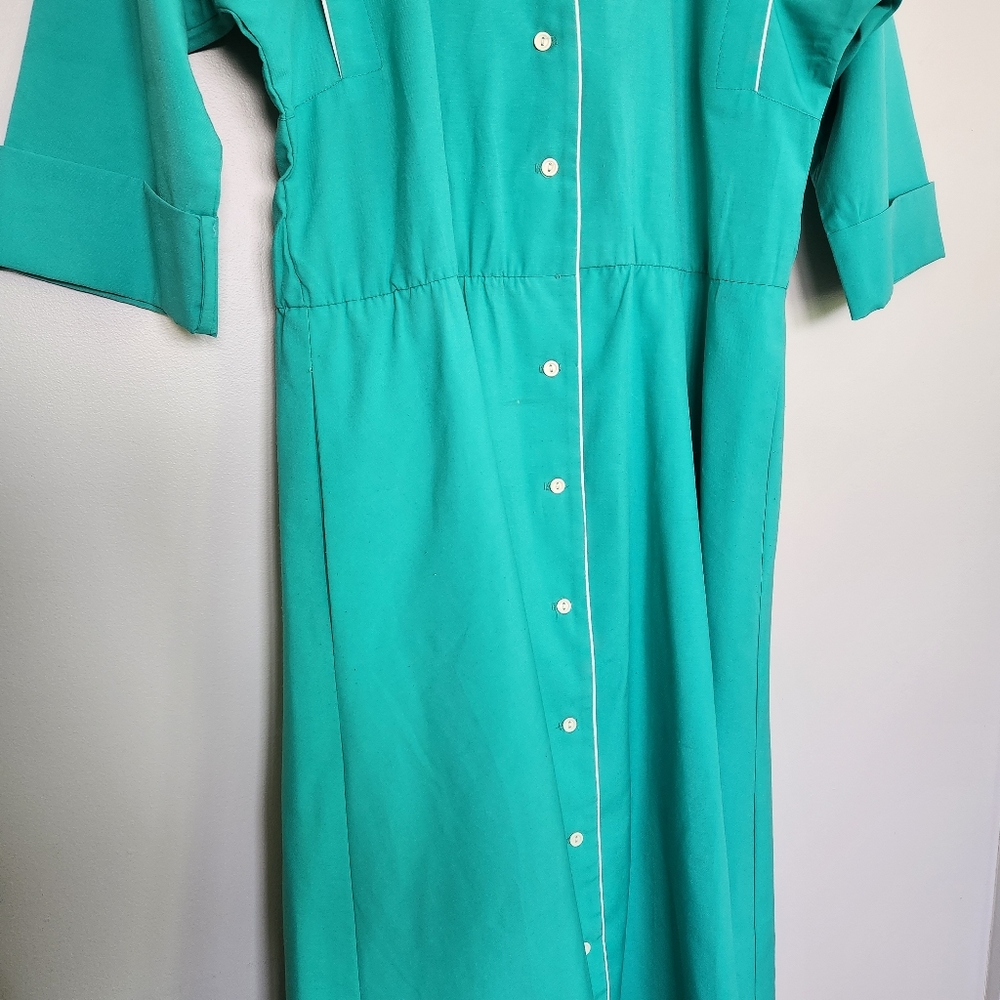 Vintage Mint Dress- quarter sleeve - Picture 6 of 17